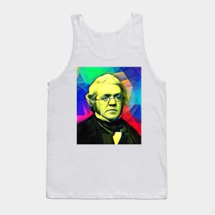 William Makepeace Thackeray Colourful Portrait | William Makepeace Thackeray Artwork 5 Tank Top